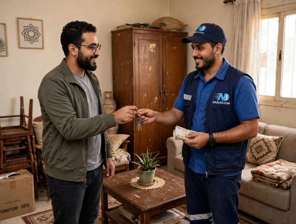 فريق NA2LAX يعاين ويشتري أثاث مستعمل مع سداد كاش فوري